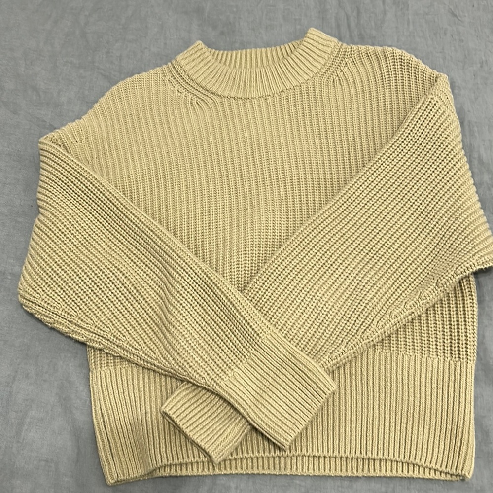 EVERLANE Texture Cotton Crew Sweater